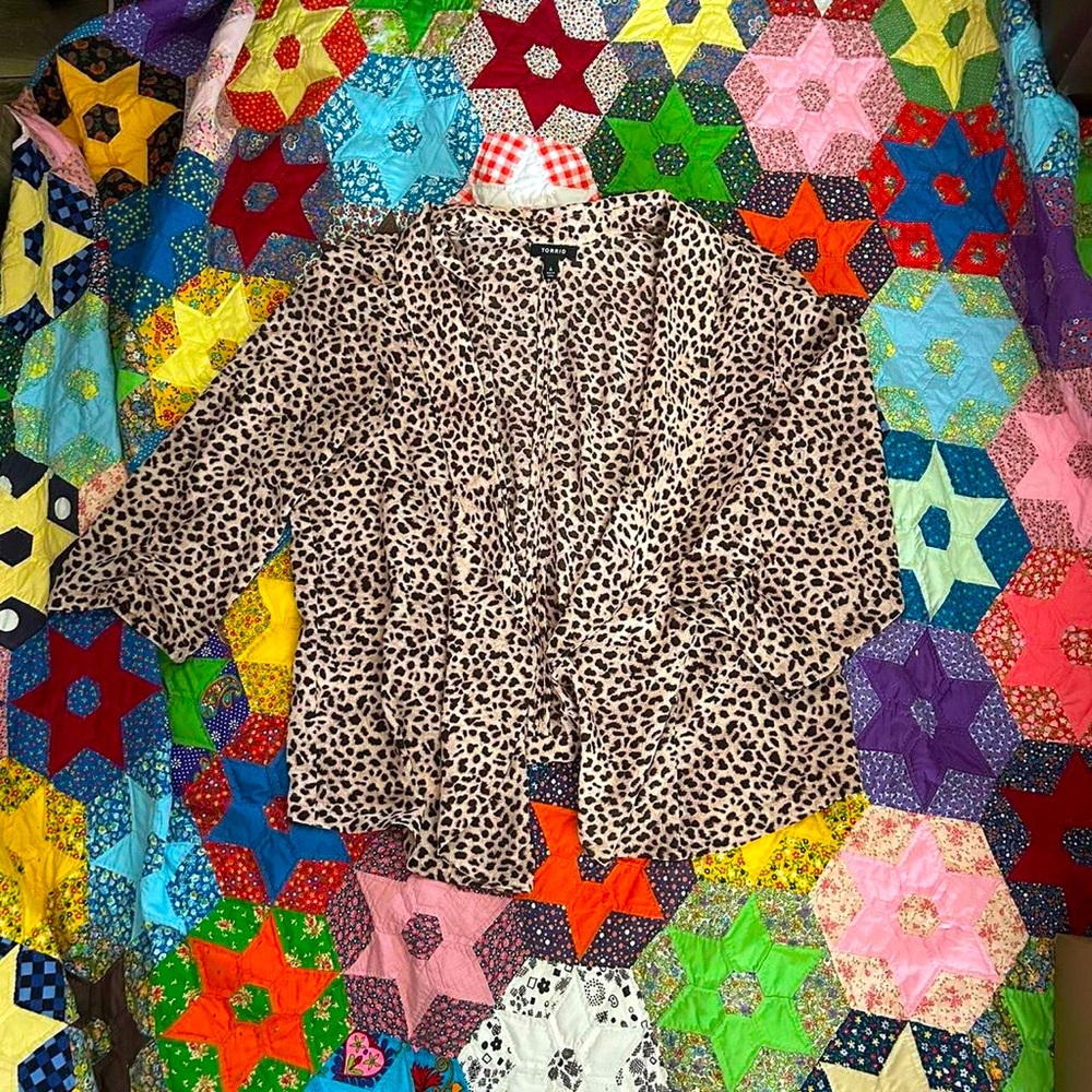 Animal print blazer/cardigan 🐾
